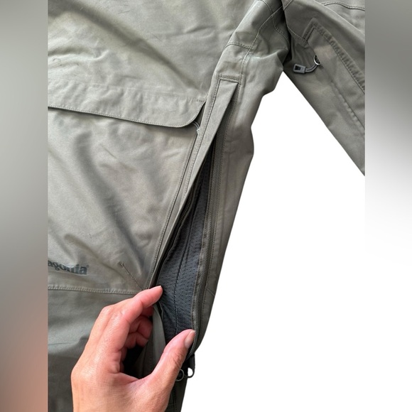 Patagonia Snowshot Pants Mens Medium Olive Distressed - Picture 5 of 16